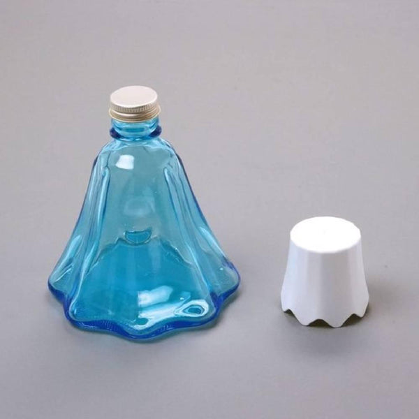 Mt. Fuji Shaped Glass Bottle Water Server With Cap 400ml