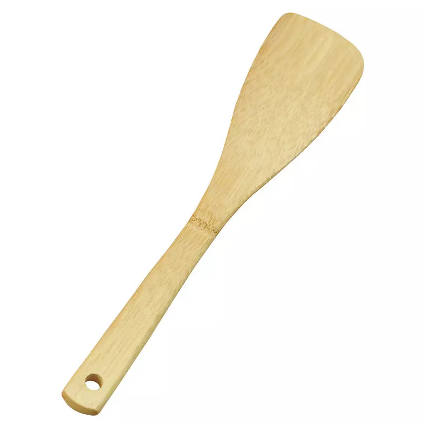 Natural Bamboo Handmade Turner Left Handed Spatula 295mm