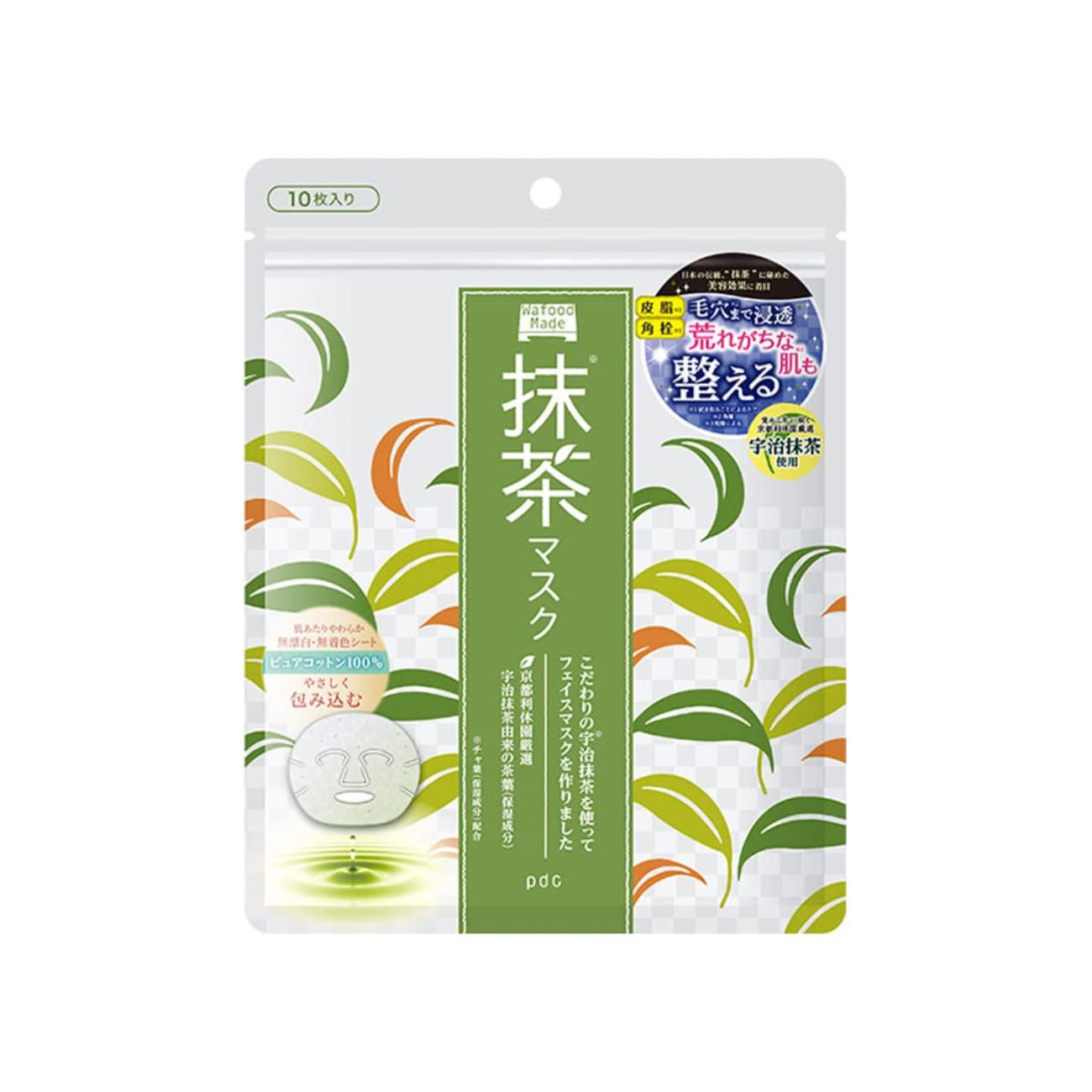pdc Wafood Made Hydrating Uji Matcha Face Mask 10 Sheets